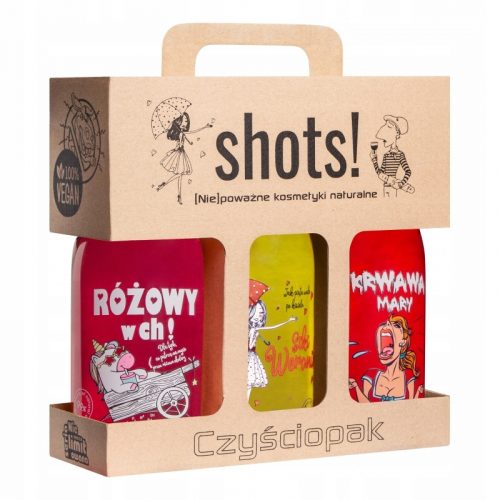  LaQ Shots! Női Cleaning Pack 3x500 ml-es tusfürdő készlet