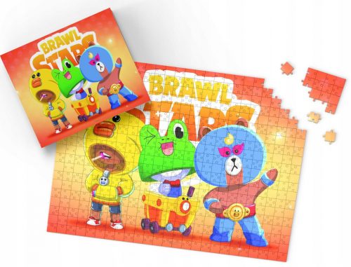  PUZZLE - BRAWLL STARSS BAJKA - KARÁCSONYI AJÁNDÉKMINTÁK - 110 db + DOBOZ