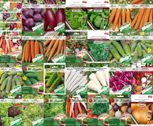  Zöldségkészlet MAGOK SZALAGRA, 25 csomag mag