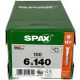 Spax csavarok 6,0x140 Wirox TXTG, 100 db-os csomag