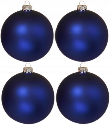  NAGY ÜVEG BAUBLES 12 cm SAPPHIRE MATTE egyedi dekoratív eredeti