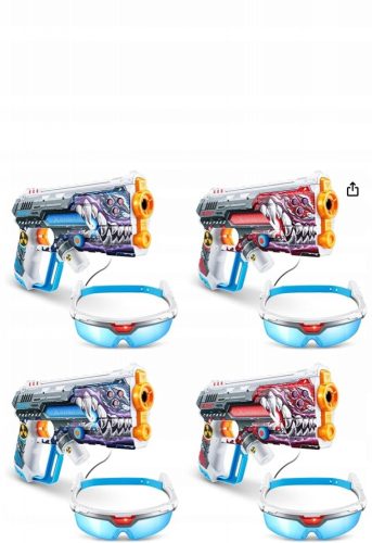  ZURU X-SHOT LASER 360° BLASTER KÉSZLET 4 FEGYVERES 36656