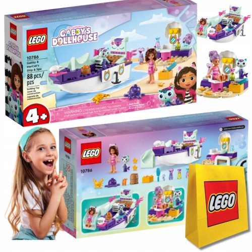  LEGO Gabi macskaháza 10786 Gabi és a sellők hajója és gyógyfürdője