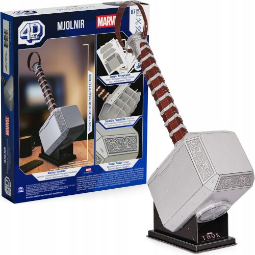  THOR HAMMER THOR MJOLNIR 3D REJTVÉNY NAGY MARVEL MODELL 4D ÉPÍTÉS 54 CM