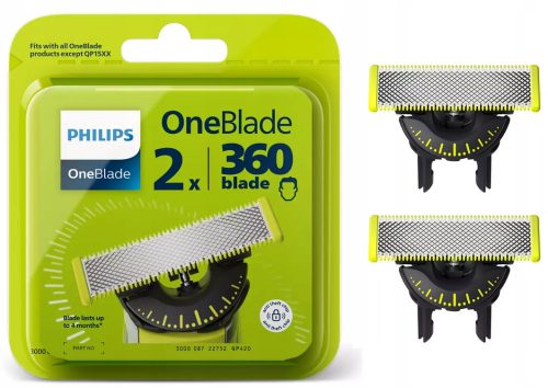  Philips OneBlade 360 QP420/50 pengék 2 darab