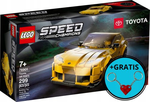  LEGO Speed Champions 76901 Toyota GR Supra + LEGO szív kulcstartó