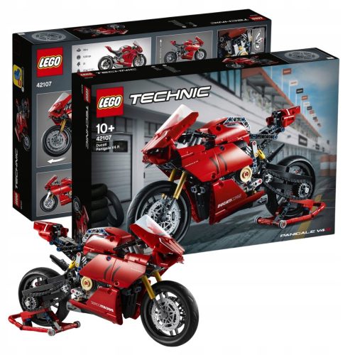  LEGO Technic BARKOS_PL LEGO TECHNIC DUCATI PANIGALE V4 MOTORKERÉKPÁRMODELL 223426 + LEGO Technic TERMÉKKÁRTYA 6345333