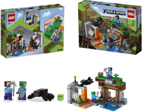  LEGO Minecraft 3456345 SZUPER AJÁNDÉK Minecraft kockák elhagyott bánya TÖKÉLETES AJÁNDÉK