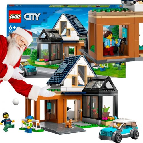  LEGO CITY CSALÁDI HÁZ CSALÁDI ELEKTROMOS AUTÓ KUTYA 462EL HÁZ