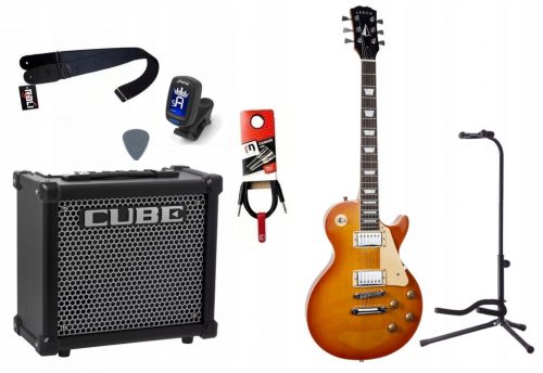  ELEKTROMOS GITÁR + ERŐSÍTŐ 10W TUNER SZETT