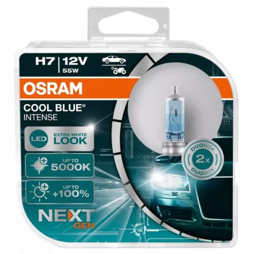  Osram Cool Blue Intense H7 55 W-os izzók 2 db.