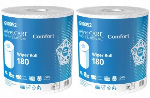 Velvet Care Comfort tisztítókendő 180 m fehér