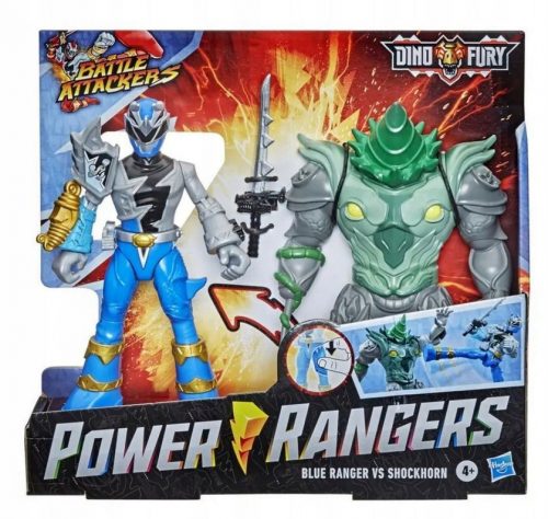  POWER RANGERS DINO 2x MOZGATÓ SHOCKHORN FIGURA