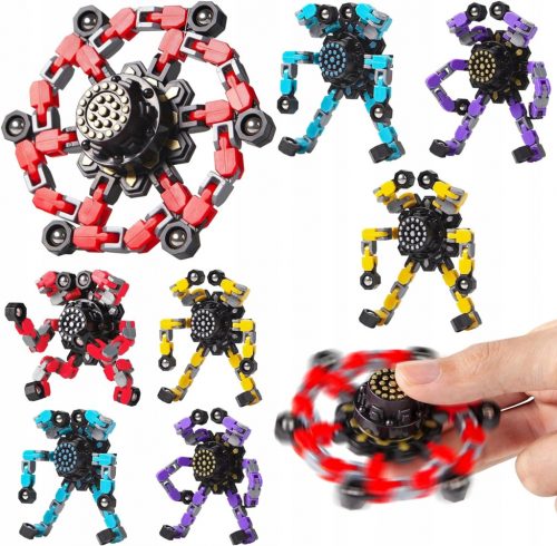  8x FIDGET SPINNER ÖSSZESZERELŐ ROBOT ujjbegyű giroszkópos JÁTÉK GYERMEKEKNEK