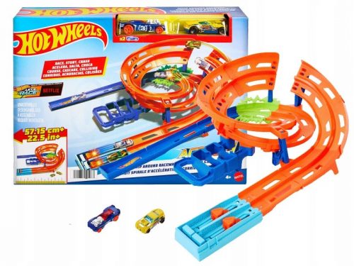  HOT WHEELS VERSENYPÁLYA KÉSZLET SORDÍTVA + 1 autó