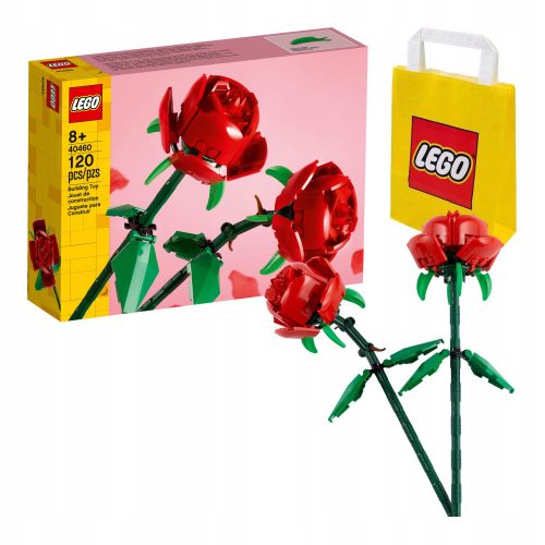  LEGO Classic 40460 Rózsa + LEGO 6315786 PAPÍRTASKA VP SMALL S 24X18X8