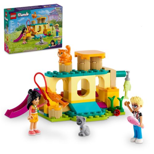  LEGO Friends 42612 Macskajátszótéri kalandok + LEGO papírzacskó 6315786 sárga 24x8x18 cm