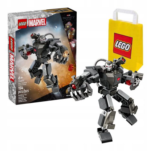  LEGO Super Heroes 76277 War Machine mech páncél + LEGO 6315786 VP PAPÍRTÁSKA KIS S 24X18X8