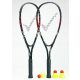 SPEEDMINTON SZETT 2x RACKET + 3x REDŐNY + BURKOLAT SZETT