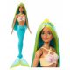  BARBIE MERMAID BABA, türkiz farok, türkiz és sárga haj HRR03