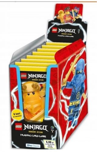  60 lego ninjago kártya sorozat 9 Dragons Rising 10 tasak