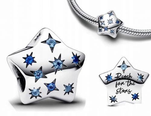  Shining Star Charms Star Pendant S925 ezüst