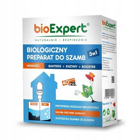  Biológiai készítmény szeptikus tartályokhoz Bio+ 1kg Bioexpert