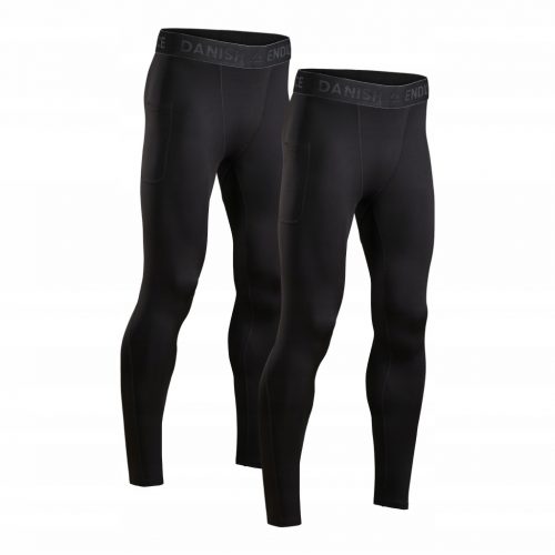  DANISH ENDURANCE férfi kompressziós harisnyanadrág, Thermoactive leggings, 2 csomag, M