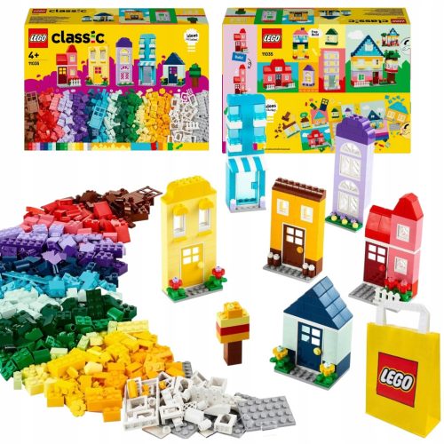  Kreatív házak LEGO Classic 11035 többszínű + VP papírtáska LEGO 6315794 nagy