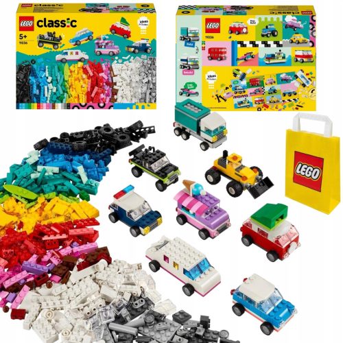  LEGO Classic 11036 kreatív járművek + VP papírtáska LEGO 6315794 nagy