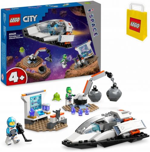  LEGO City 60429 űrhajó és kisbolygó felfedezés + LEGO papírzacskó