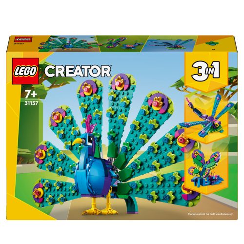  LEGO Creator 3 az 1-ben 31157 egzotikus páva