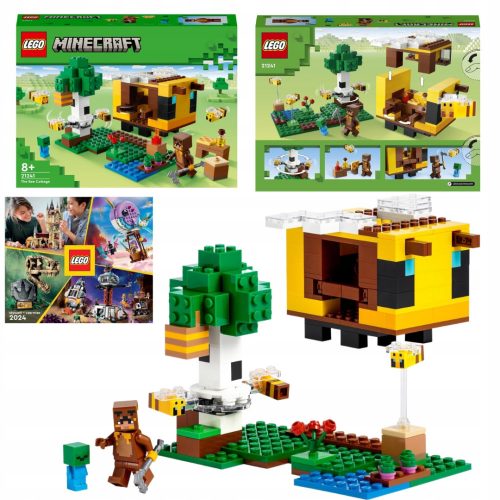  LEGO Minecraft 21241 méhkas kaptár + LEGO KATALÓGUS 2024 ÚJ