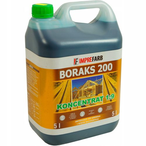 Festék szerkezeti fához Borax 200 Green 5L