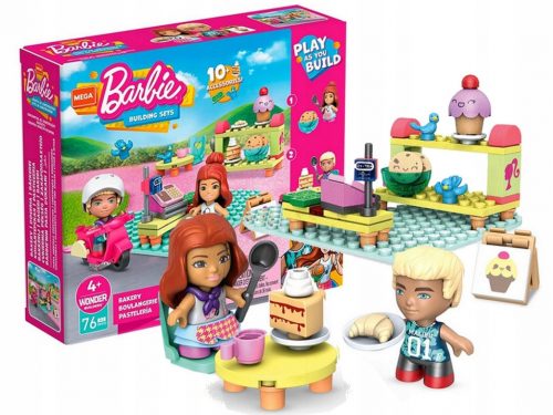  MEGA BLOKS BARBIE BLOCKS készlet SHOP cukrászda GWR32