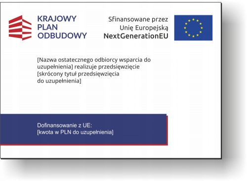 Országos Rekonstrukciós Terv KPO lemez, A3, PVC 3mm - UV, Kiváló minőség