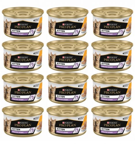  PRO PLAN Kitten Nedves táp cicáknak mousse csirkével 85 g