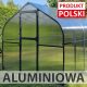  POLIKARBONÁT ÜVEGHÁZ Alagút 10M2 250X400 PTF LENGYEL ALUMÍNIUM GRAFIT