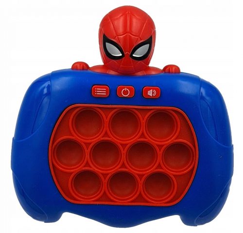  PUSH BUBBLE pop it szenzoros játékkonzol Spider Man játék ajándékba