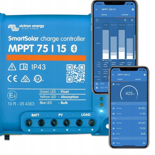 VICTRON ENERGY SZABÁLYOZÓ Smart Solar MPPT 75/15