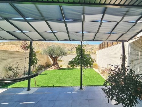  Sun Shade pavilon öv, szövet, 100 x 100 cm, szürke