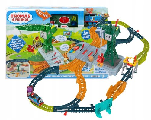  Thomas and Friends Talking Crane Karolek Mega Track Set Lengyel nyelvű HRC35 verzió