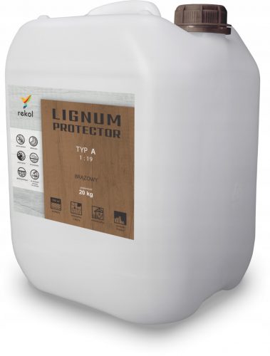 Lignum Protector A TÍPUS 20kg 1:19 Moshatatlan BARNA Fa impregnálás