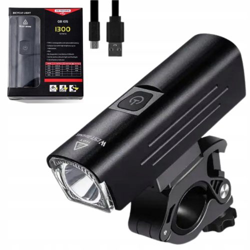 West biking kerékpár világítás kerékpár világítás 1300 lumen 1300 lm USB