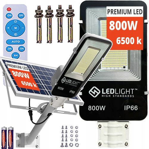  Led Light utcai lámpa 600 W 80000 lm napelemes