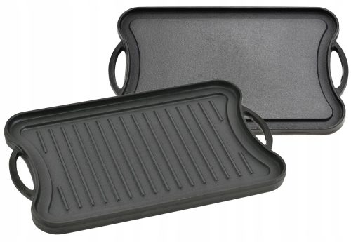 Grillrács - Rossner Austria öntöttvas grilllap, téglalap alakú, 42 x 25 cm, 25 cm