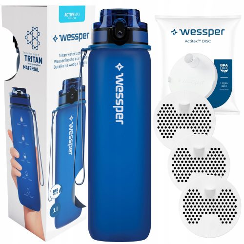  Wessper Activemax Triline szűrőpalack 1 l kék