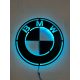 Falfestészet - BMW Logo LED Fa Képes ÉJSZAKAI LÁMPA