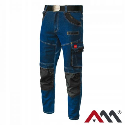 REDA BHP JEANS STRETCH BLUE hosszú munkanadrág, 3XL-es méret