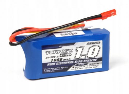  AKKUMULÁTOR LI-PO akkumulátor 11.1V 3S 1000mAh 20C 20A TURNIGY